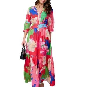 Fashion Space Floral Maxi Dress